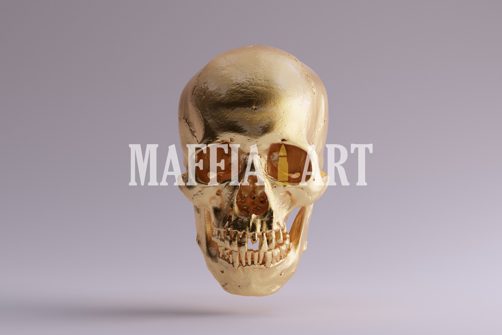 Skulls Gold Skull Jaw Bone Light